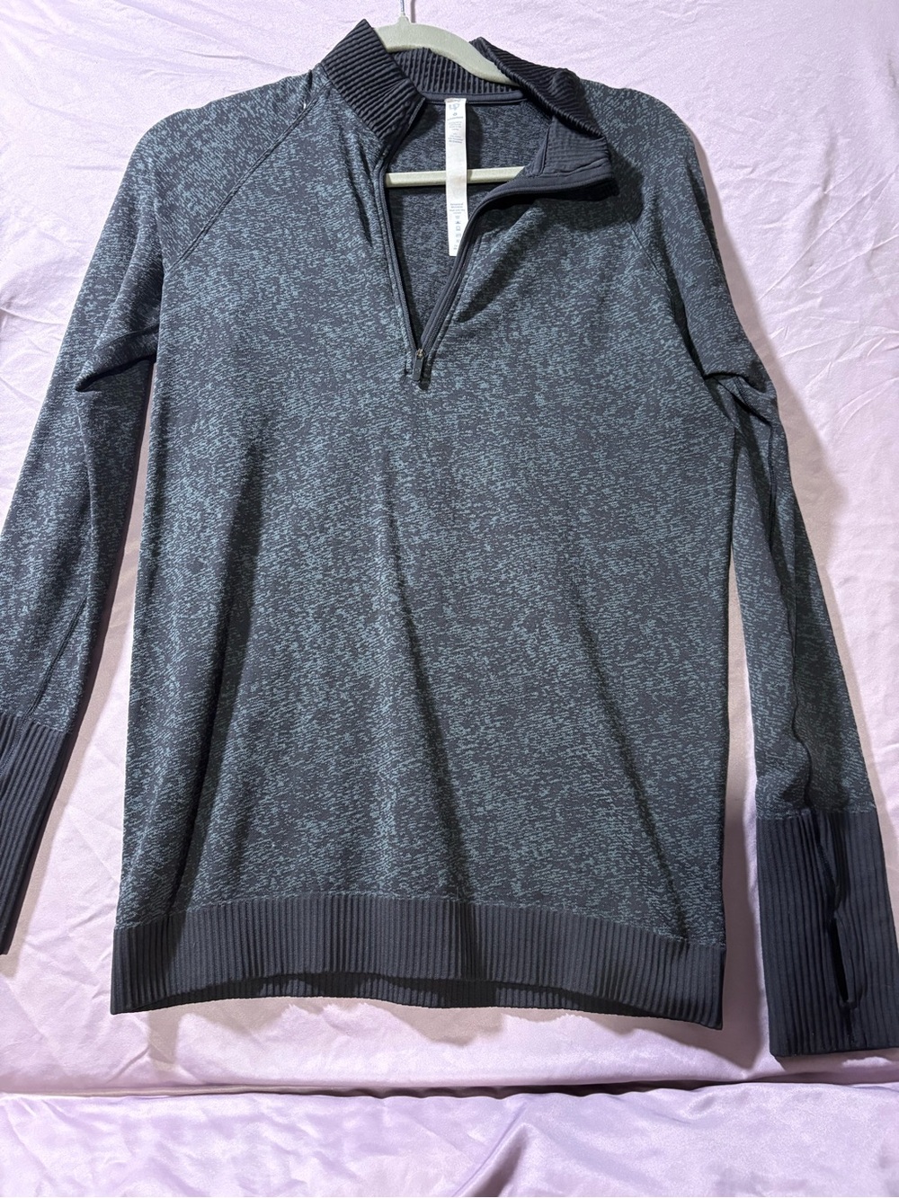 lululemon athletica  Dark Heather Gray Half-Zip Pullover